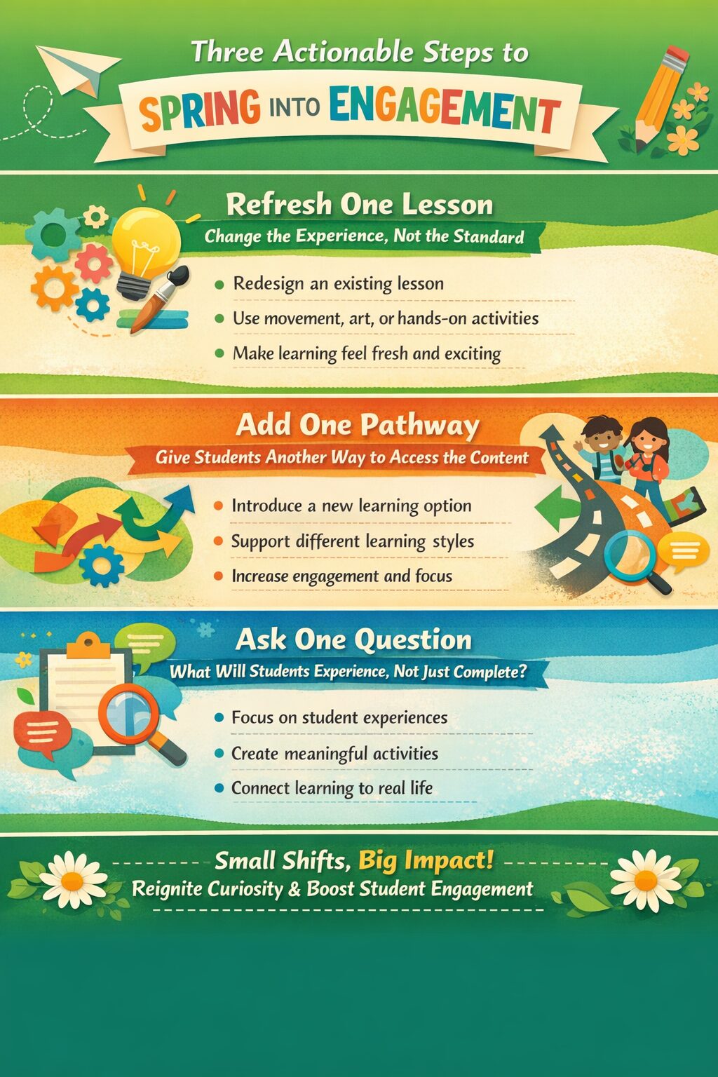 Three Actionable Steps to Spring Engagement